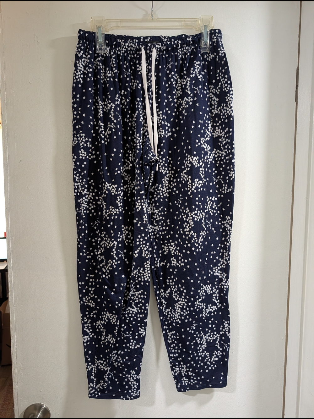 Simply Vera Vera Wang Navy and White Star-Print Pajama Set - Picture 9 of 11